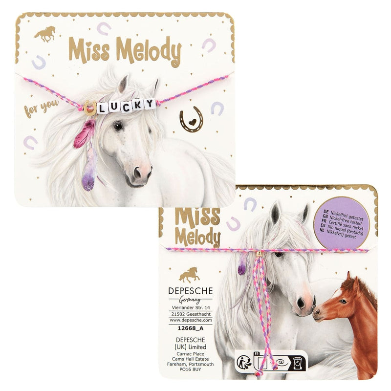 Miss Melody Armband Textil mit Statem | Boutique Ballooons