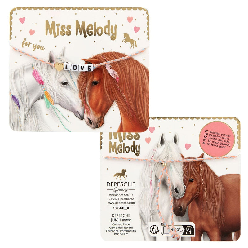 Miss Melody Armband Textil mit Statem | Boutique Ballooons