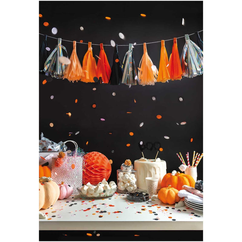 QUASTEN GIRLANDE,HALLOWEEN, FSC MIX