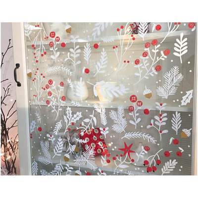 Rico Design Vorlagenmappe Classical Christmas Fenster- und Glasmalerei mit Kreidestiften