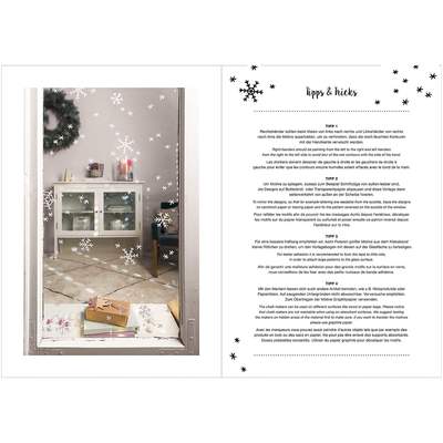 Rico Design Vorlagenmappe Nostalgic Christmas Fenster- und Glasmalerei mit Kreidestiften