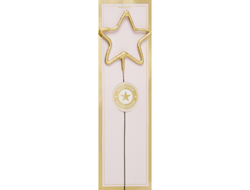 Stern gold Goldstück rosa Wondercandle® classic | Boutique Ballooons