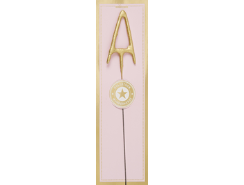 A gold Goldstück pink Wondercandle® classic | Boutique Ballooons