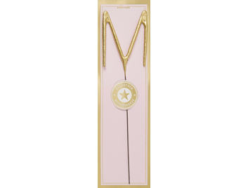 M Gold Goldstück pink Wondercandle® classic | Boutique Ballooons