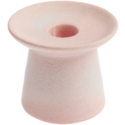 Kerzenhalter Porzellan rosa Ø 8,5x7,2cm für 21mm Kerzen