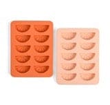 The Dotty Citrus Wedge Ice Trays - Set of 2 - Orange + Blush Pink