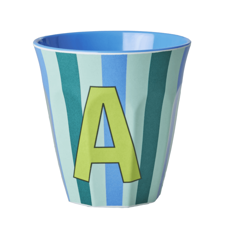 Mittelgroße Becher - Blau - A - Stripes | Boutique Ballooons