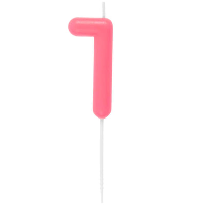 ZAHLENKERZE 1 NEON PINK 10,5CM | Boutique Ballooons