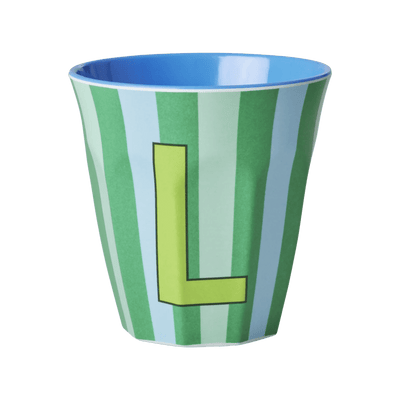 Mittelgroße Becher - Grün - L - Stripes | Boutique Ballooons