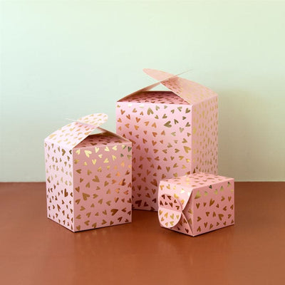 Geschenkbox - Medium - Hearts - Blush Pink