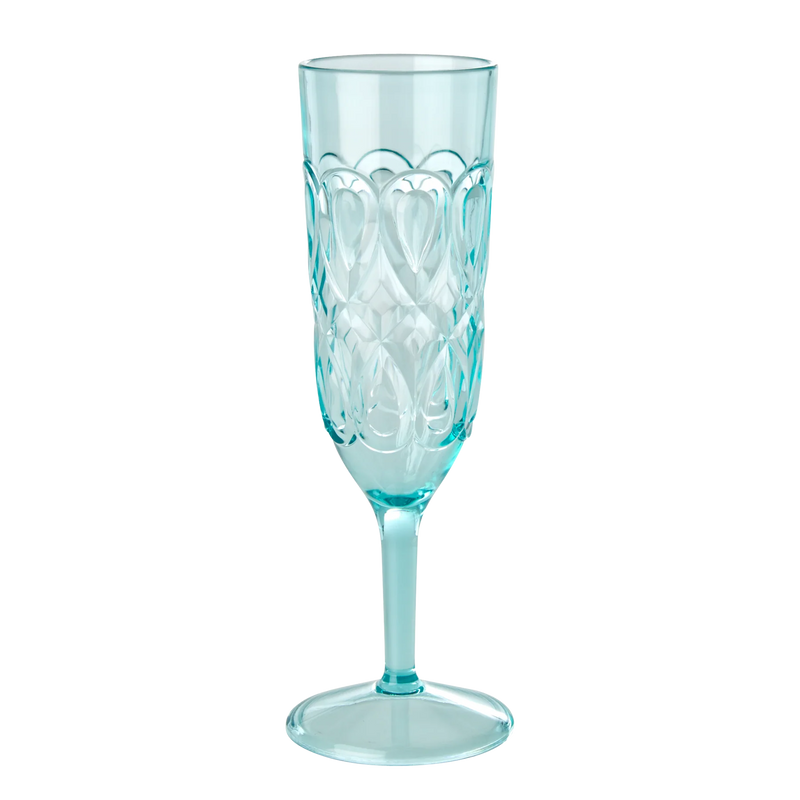 Acrylic Champagne Glass - Mint