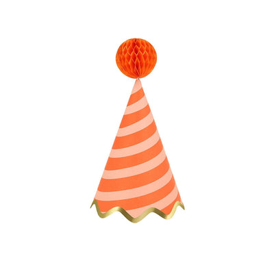 Stripe Party Hats (x 8)