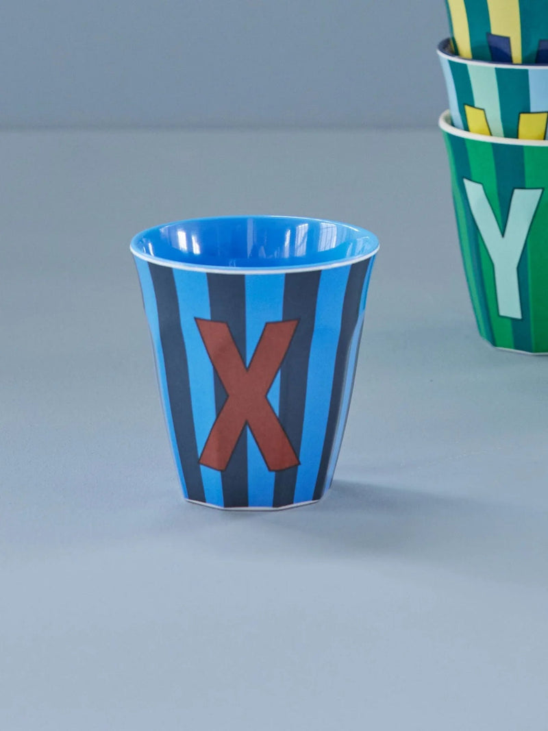 Mittelgroße Becher - Mehrfarbig - X - Stripes | Boutique Ballooons