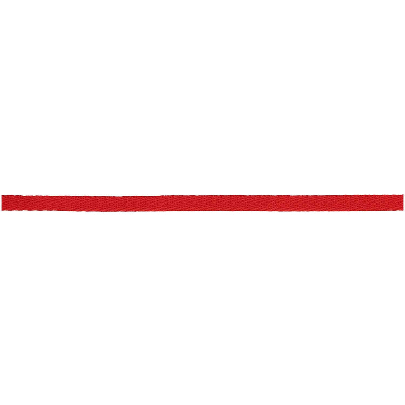 Baumwollband, Rot, 6 mm x 3 m