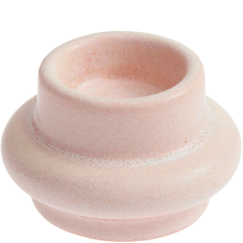 Kerzenhalter Porzellan rosa Ø 8x5cm für 40mm Kerzen