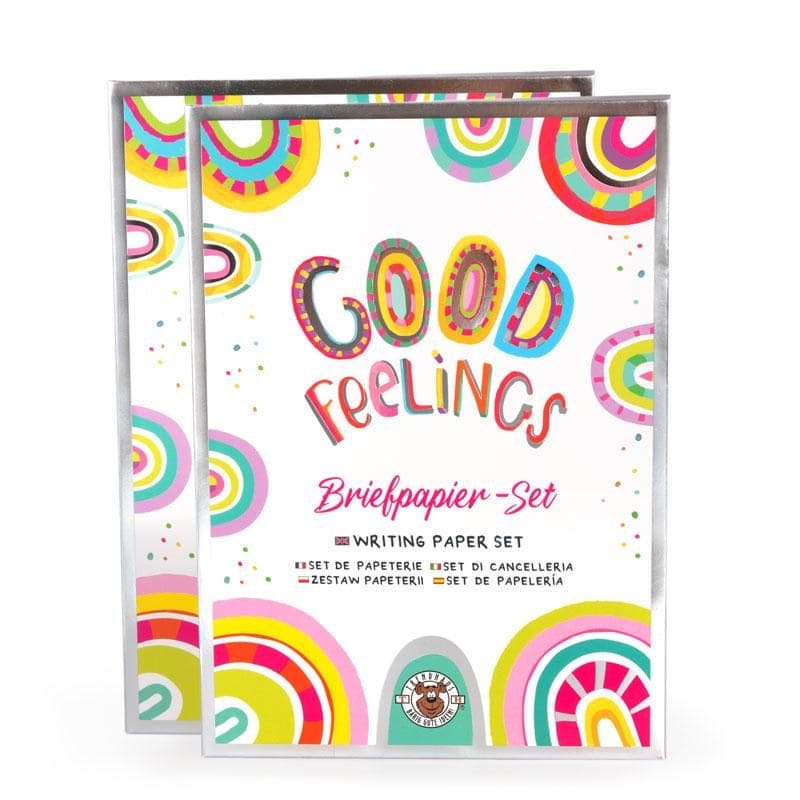 GOOD FEELINGS BRIEFPAPIER-SET MIT STICKERSHEET 21-TEILIG