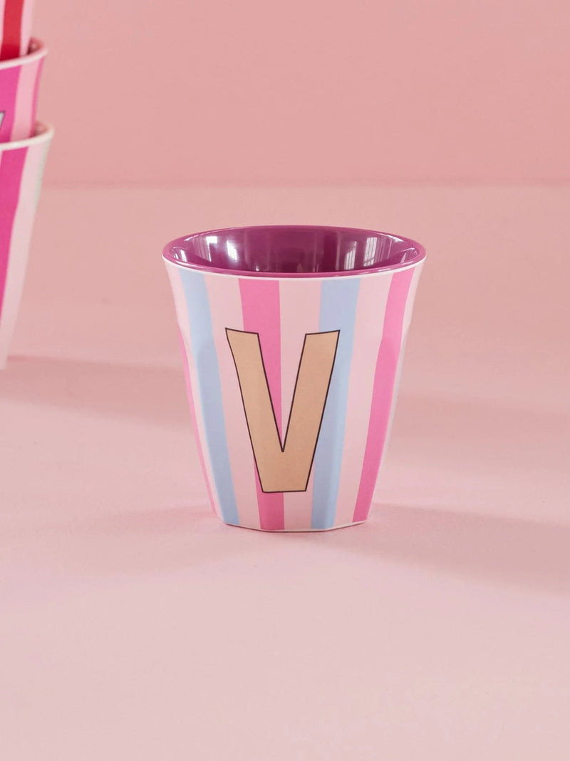 Mittelgroße Becher - Mehrfarbig - V - Stripes | Boutique Ballooons