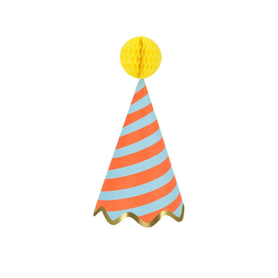 Stripe Party Hats (x 8)