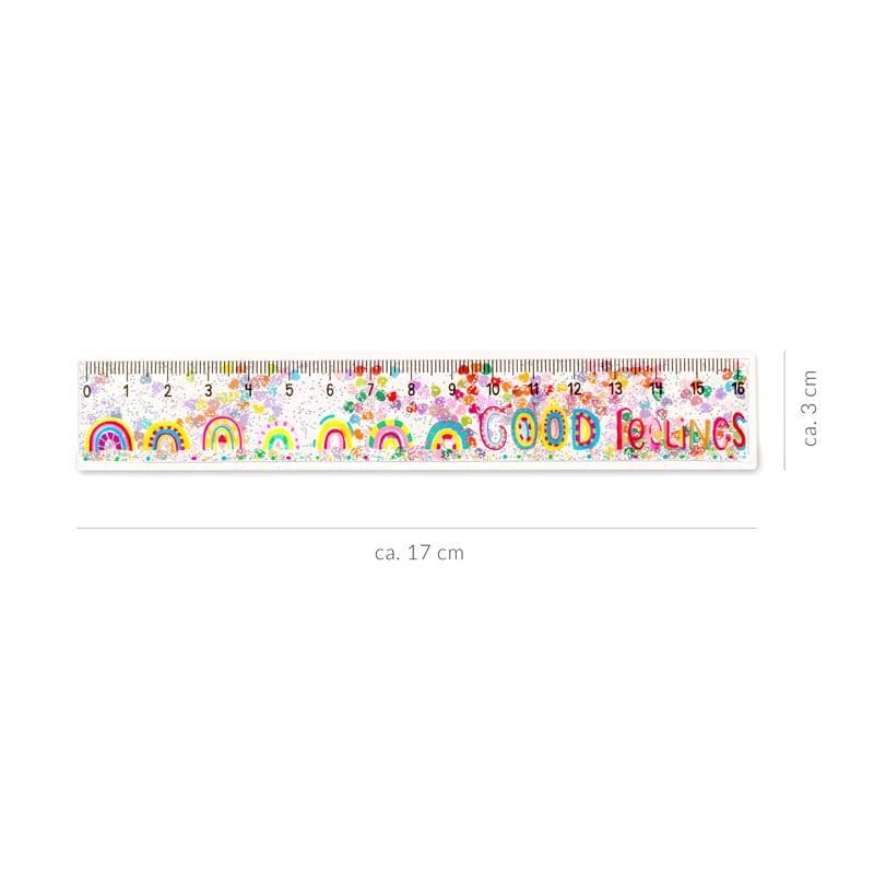 Good Feeling Glitzer Lineale 16cm | Boutique Ballooons