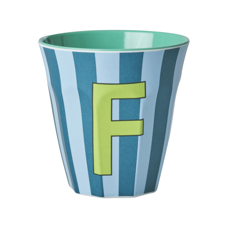 Mittelgroße Becher - Blau - F - Stripes | Boutique Ballooons