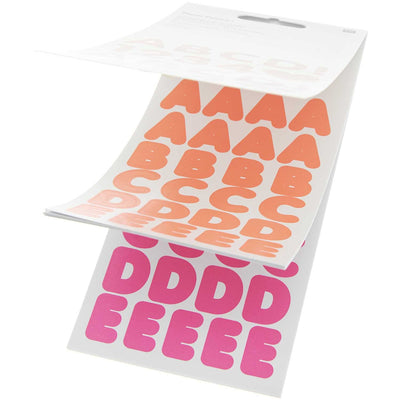 Stickerblock Alphabet, Neon FSC MIX