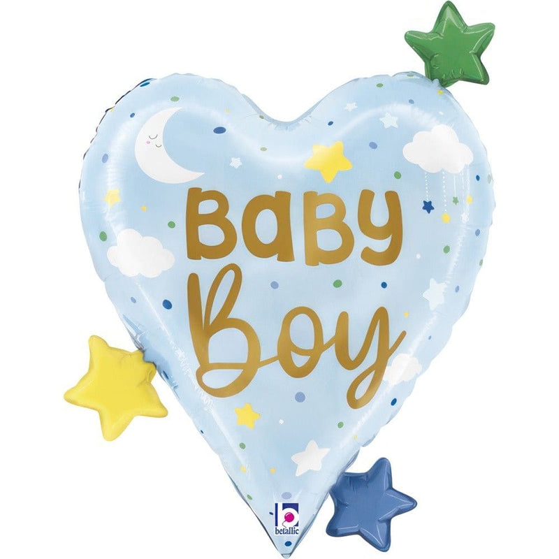 Baby Boy Heart Stars XXL