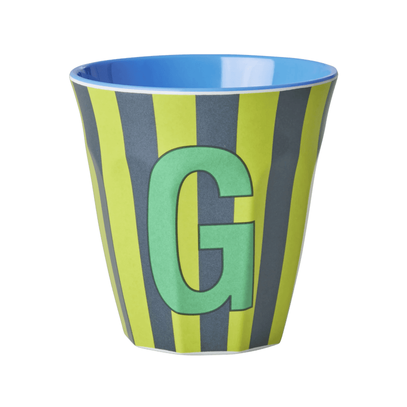 Mittelgroße Becher - Grün - G - Stripes | Boutique Ballooons