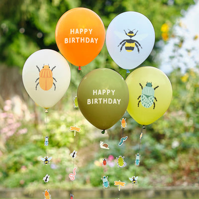 Insekten-Party Geburtstagsballons mit Insekten-Ballon-Schwänzen | Boutique Ballooons