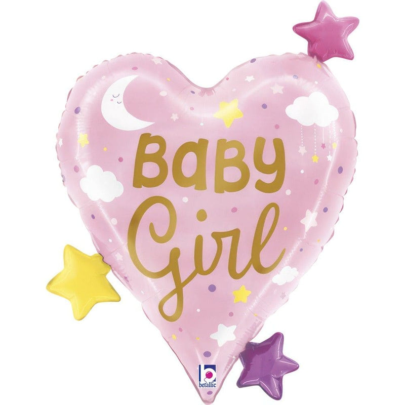 Baby Girl Heart Stars XXL