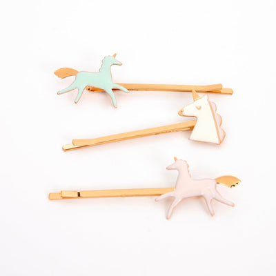 Unicorn Enamel Hair Slides