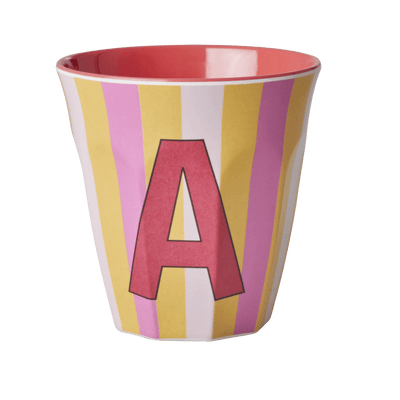 Mittelgroße Becher - Pink - A - Stripes | Boutique Ballooons