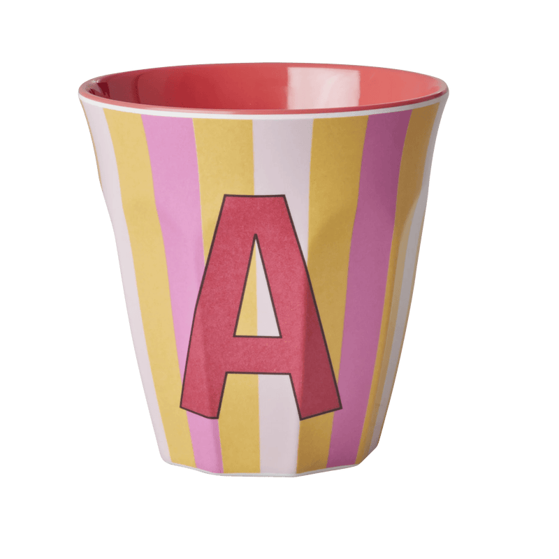 Mittelgroße Becher - Pink - A - Stripes | Boutique Ballooons