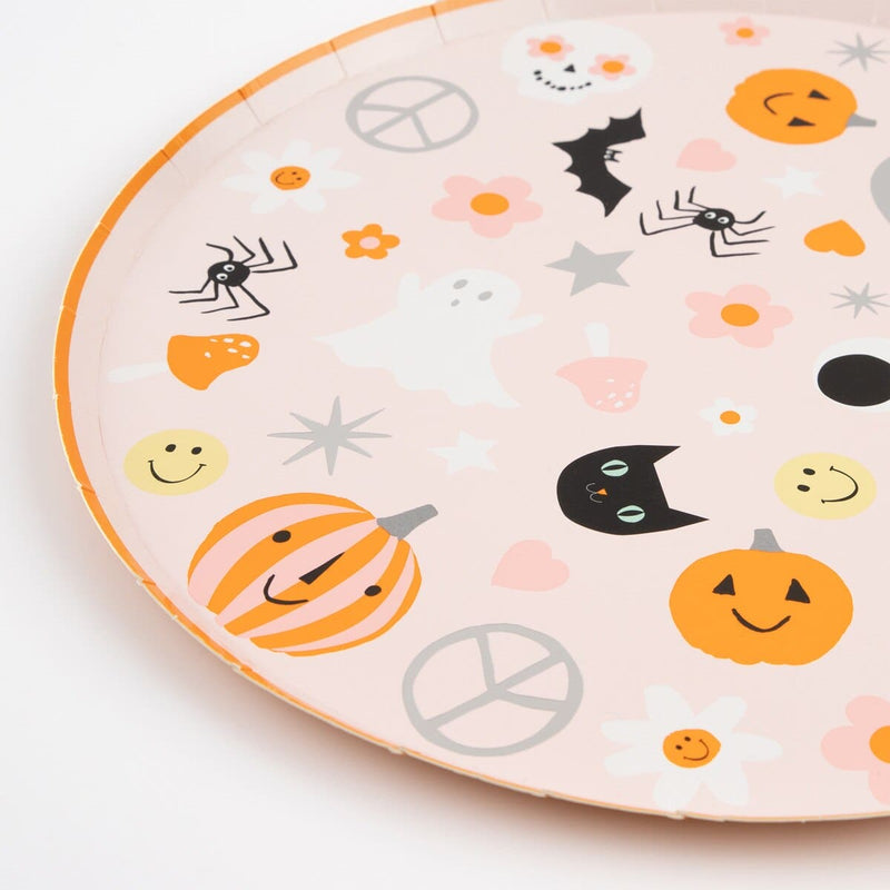 Groovy Halloween Icon Dinner Plates (x 8)