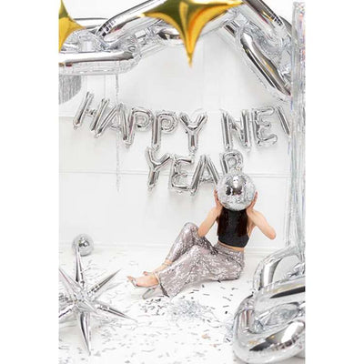 Schriftzug - Happy New Year - Silber
