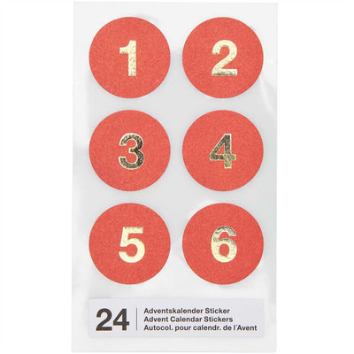 PAPER POETRY ADVENTSKALENDER STICKER ZAHLEN 1-242wy