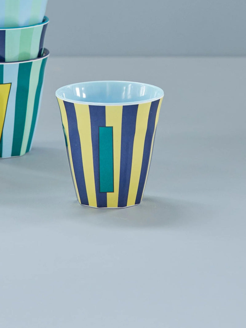 Mittelgroße Becher - Mehrfarbig - I - Stripes | Boutique Ballooons