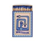 A Dopo Boxed Matches "Eye" Blue - 75 matches (9.6 CM)