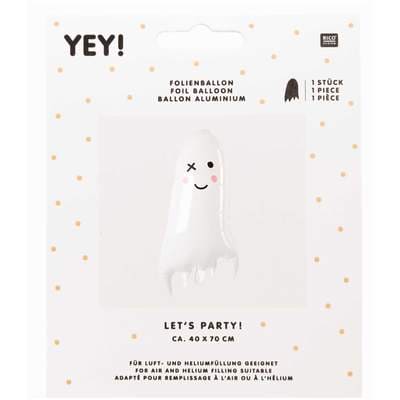 YEY! Let's Party Folienballon Gespenst 40x70cm