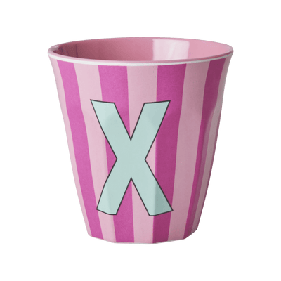 Mittelgroße Becher - Pink - X - Stripes | Boutique Ballooons