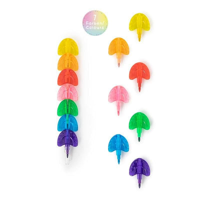 GOOD FEELINGS REGENBOGEN ZIEH- & STECK BUNTSTIFT 7-TEILIG | Boutique Ballooons