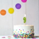 BIRTHDAY FUN ZAHLENKERZEN GLITTER MINI 9 | Boutique Ballooons