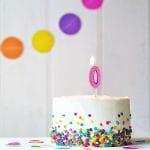 BIRTHDAY FUN ZAHLENKERZEN GLITTER MINI 0 | Boutique Ballooons