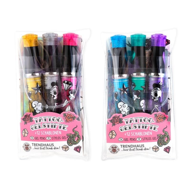 Tattoo Studio Gelstifte Glitzer 3er-Set | Boutique Ballooons