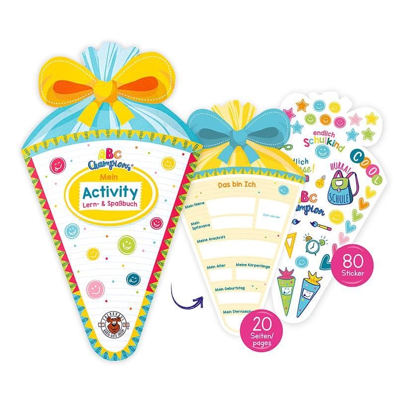 ABC CHAMPIONS ACTIVITY LERN- & SPASSBUCH | Boutique Ballooons