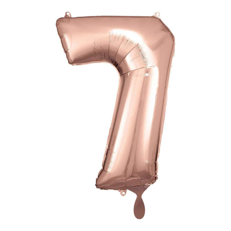 Zahlenballon 7 XL - Rosegold | Boutique Ballooons