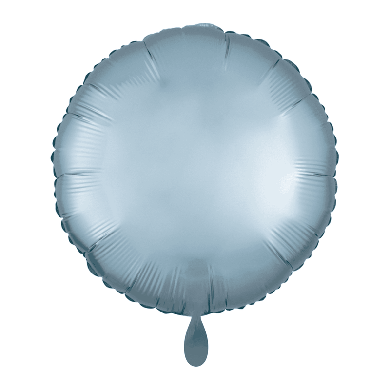 Rundballon - Silk Lustre - Pastel Blau | Boutique Ballooons