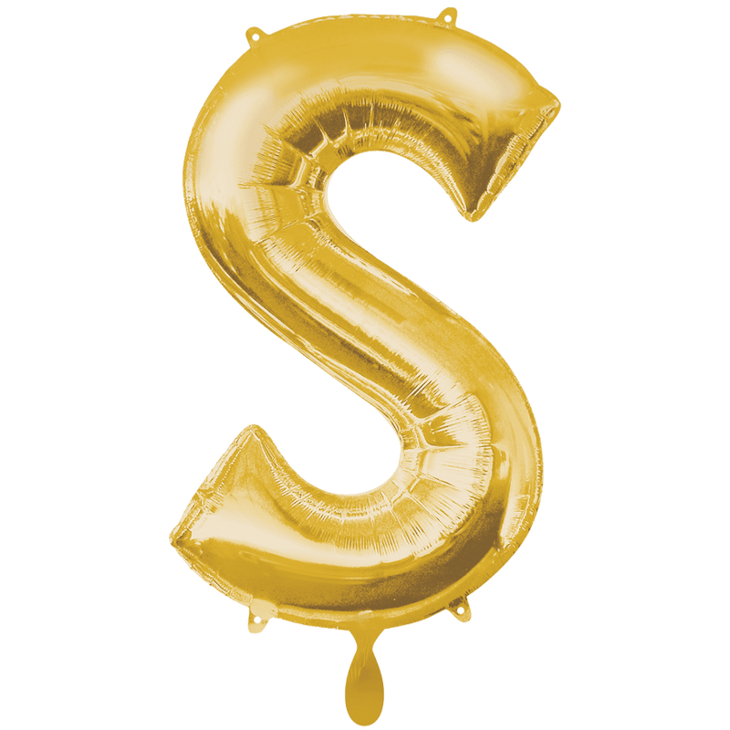 Buchstabe S XXL - Gold | Boutique Ballooons