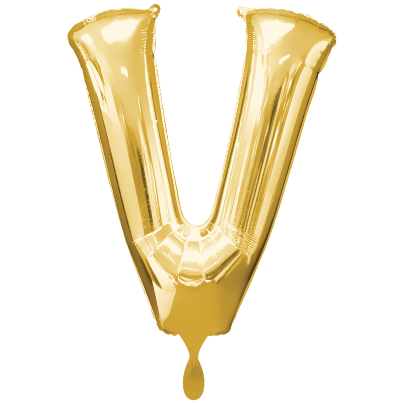 Buchstabe V XXL - Gold | Boutique Ballooons