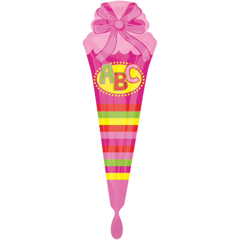 ABC Schultüte Pink XXL