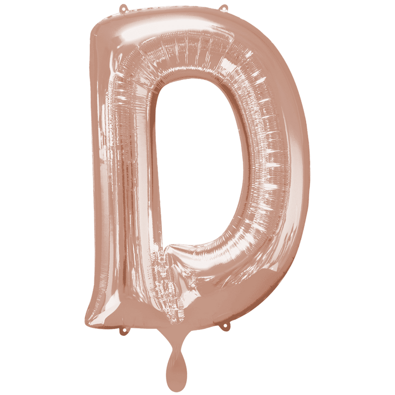 Buchstabe D XXL - Rosegold | Boutique Ballooons